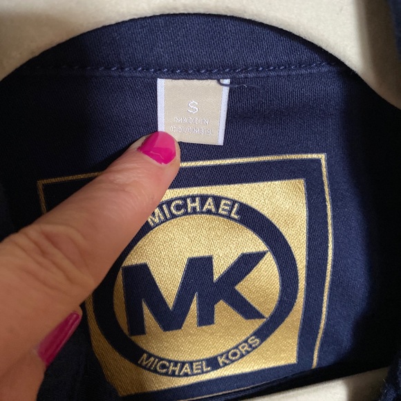 Michael Kors Denim Jacket in Navy - Picture 3 of 4